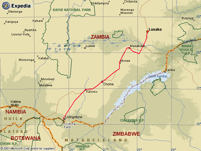 livingstone map journ