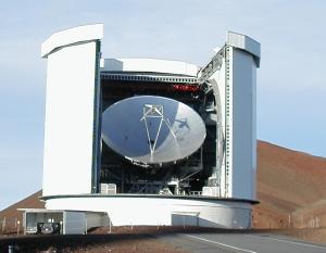 Patnáctimetrový radioteleskop na Mauna Kea