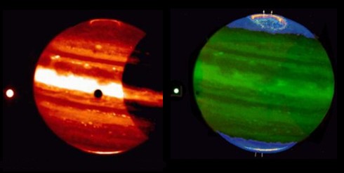 Jupiter - polármí záře