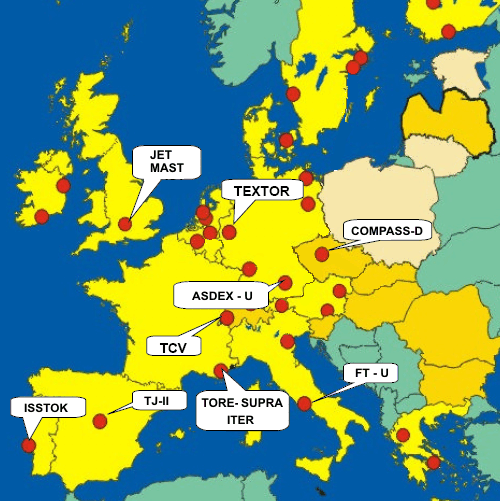 Tokamaky v Evropě