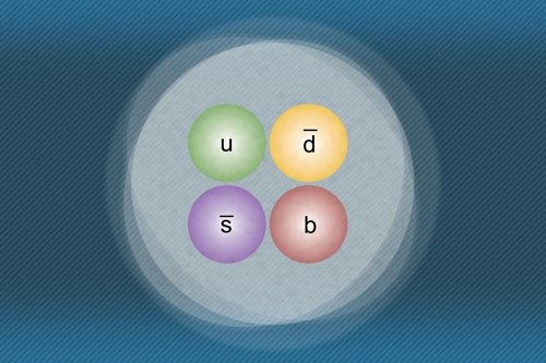 Umělecká představa nového tetrakvarku