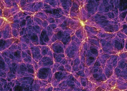Pavučinová síť temné hmoty