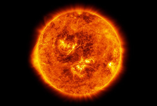 Slunce v říjnu 2017 v ultrafialovém oboru