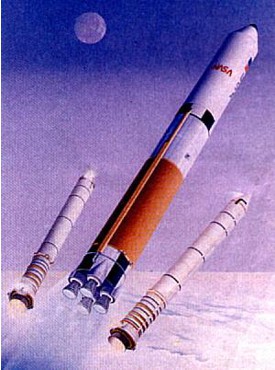Vizualizace rakety NLS ze zrušenéhoo programu National
Launch System