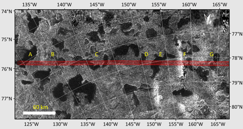 Detailní radarový snímek oblasti posledního přeletu T126