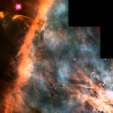 Mlhovina v Orionu - rodc se hvzdy