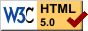 Valid HTML 5