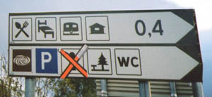 Strange sign in Saltsraumen