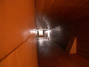 Wooden corridor to the telescope