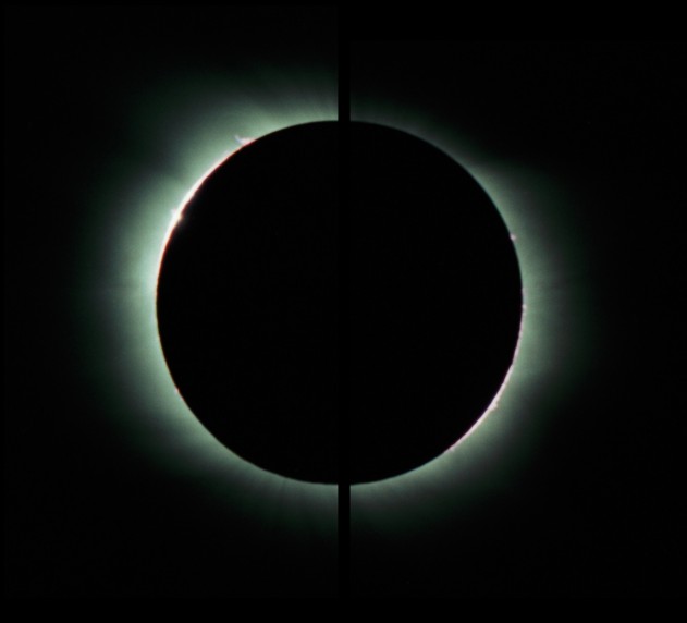 Chromosféra Slunce při zatmění
