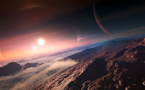 Umělecká vize exoplanety ze stránek Mezinárodní astronomické unie. Zdroj: IAU/L. Calçada.