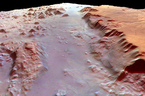 Valles Marineris, největší kaňon ve Sluneční soustavě
