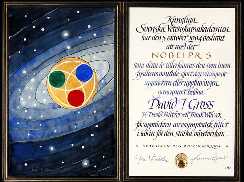 Diplom Nobelovy ceny.