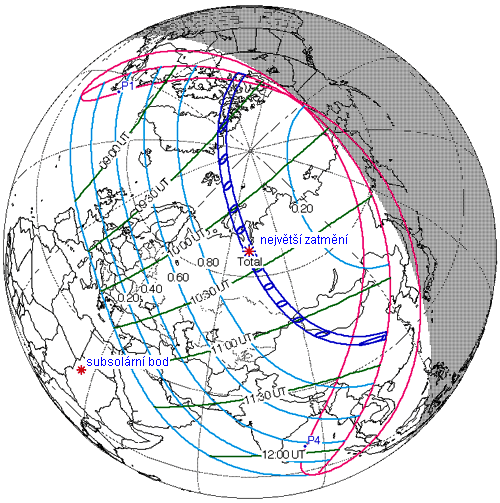 Zatmění Slunce 1. 8. 2008