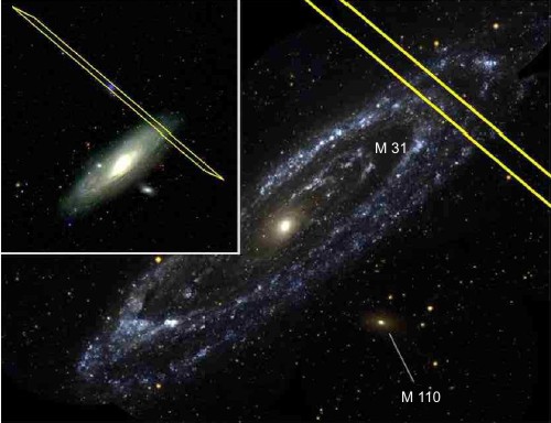 Poloha gama záblesku v galaxii M 31