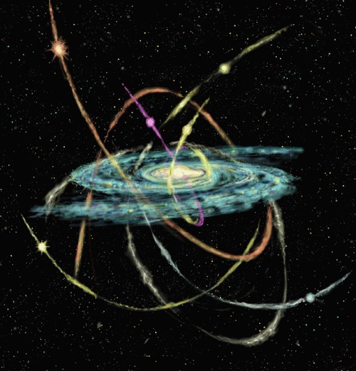 Trpasličí galaxie v okolí spirální galaxie