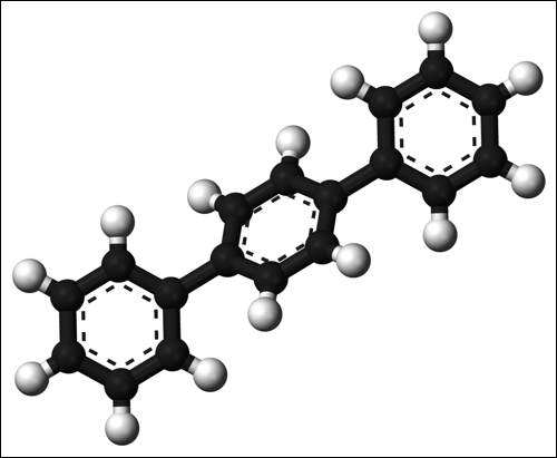 Molekula p-terfenylu
