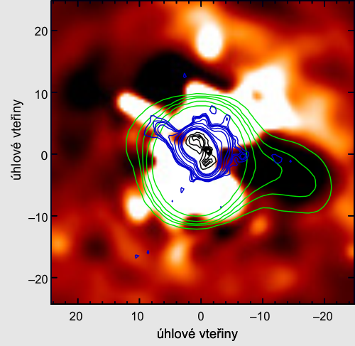 Centrální oblast galaktické kupy Abell 2597