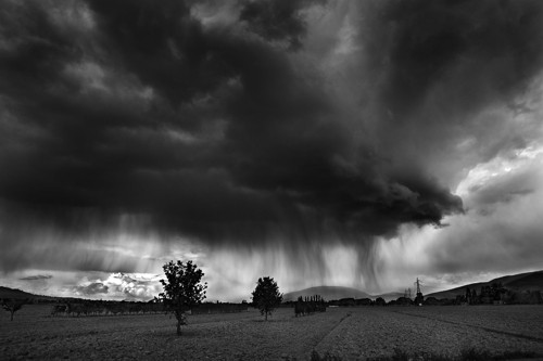 Krajina za bouřky. Glen McClure, Itali, Trevi, 2015.