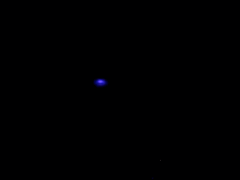 Modrý výtrysk pozorovaný z ISS