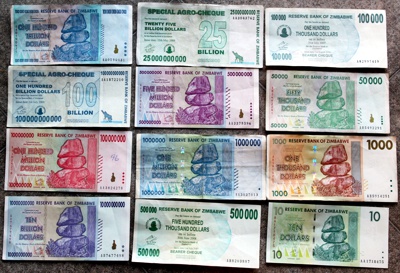 Zimbabwské peníze