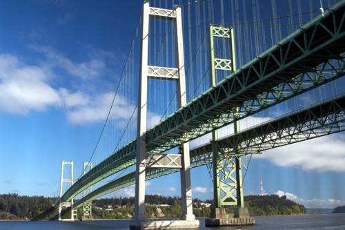 Oba současné mosty tacoma Narrows