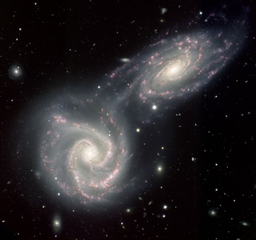 Srážka dvou galaxií Arp 271