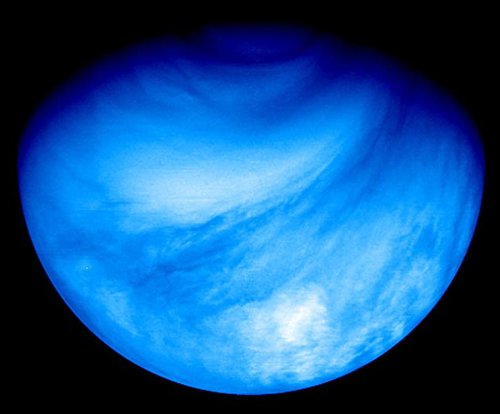 Noční strana Venuše v ultrafialovém oboru