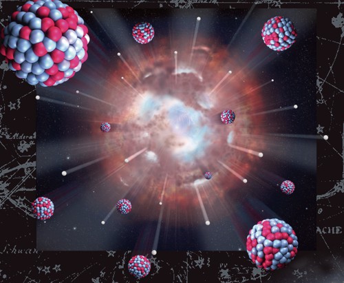 Těžká jádra vznikají při explozích supernov