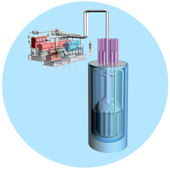 Schéma modulárního reaktoru Energy Well