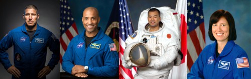 Posádka mise US Crew Vehicle-1, astronauti Mike Hopkins, Victor Glover, Soichi Noguchi a astronautka Shannon Walker