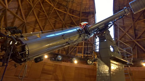 Clarkův refraktor na Lowellově observatoři ve Flagstaffu