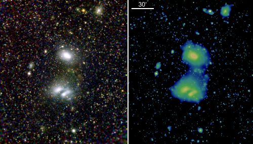 Kupy galaxií A339 a A3395