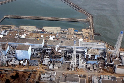 Výbuchem poškozená jaderná elektrárna Fukušima I