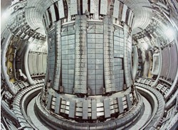 Tokamak JET, pohled do vakuové komory