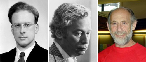 Peter Higgs, Steven Weinberg, Leonard Susskind