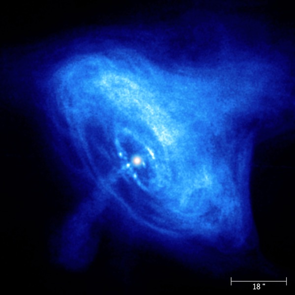 Chandra - pulzar v Krabí mlhovině