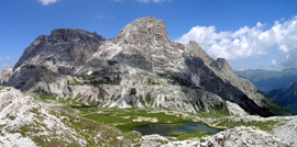 Horsk jezera pod Rifugio Locatelli